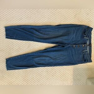 J. Crew High-Rise Skinny Blue Jeans
